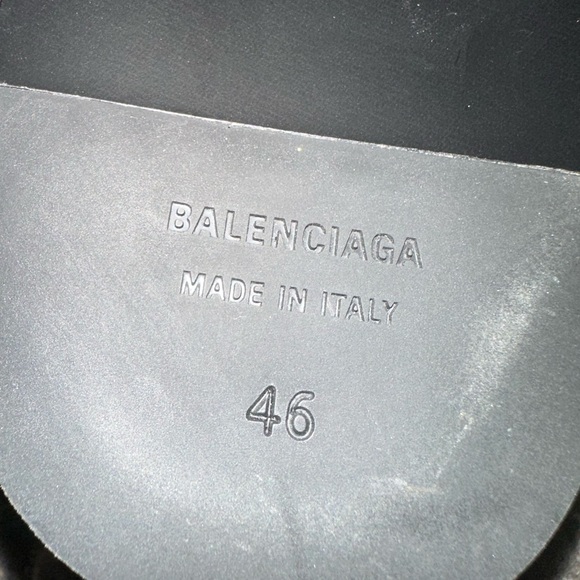 BB BALENCIAGA Men’s Leather slides EU 46. New without tags. - Picture 4 of 11